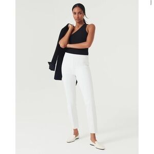 NWT SPANX SLIM STRAIGHT PANT IN CLASSIC WHITE SIZE LARGE